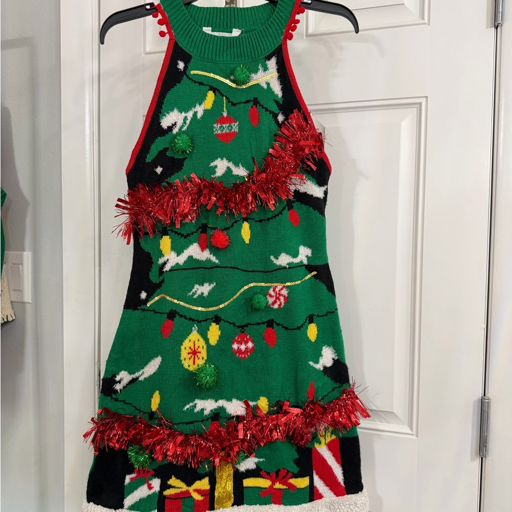 Festive Christmas Sweater Dress